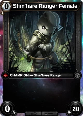 Shin'hare Ranger Female: the hero as a champion card