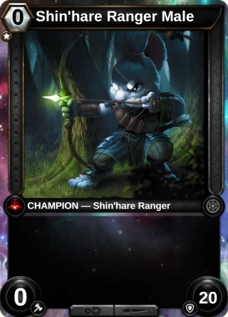 Shin'hare Ranger Male: the hero as a champion card