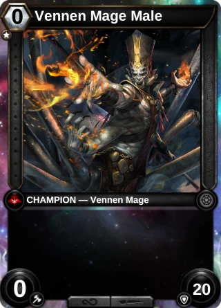 Vennen Mage Male: the hero as a champion card