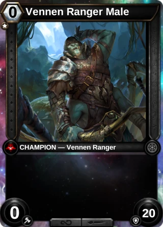 Vennen Ranger Male: the hero as a champion card
