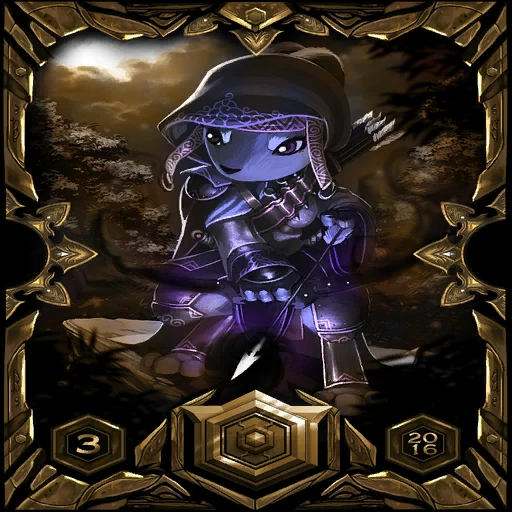 Gold 2016 Season 3 Ladder Sleeve: the card back