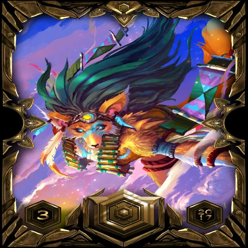 Gold 2017 Season 3 Ladder Sleeve: the card back