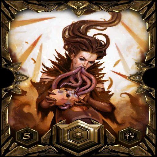 Gold 2017 Season 5 Ladder Sleeve: the card back
