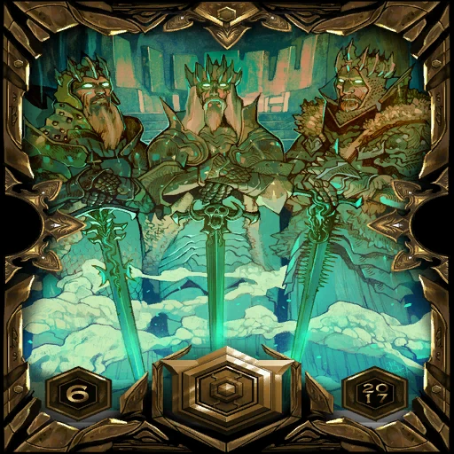 Gold 2017 Season 6 Ladder Sleeve: the card back