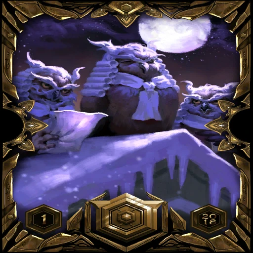Gold 2018 Season 1 Ladder Sleeve: the card back
