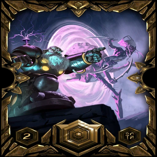 Gold 2018 Season 2 Ladder Sleeve: the card back