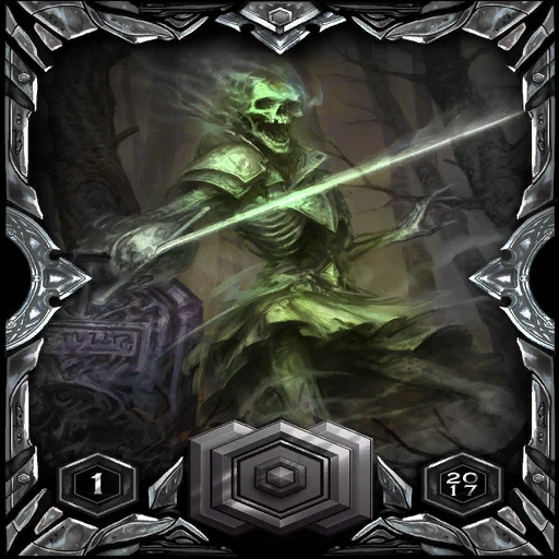 Silver 2017 Season 1 Ladder Sleeve: the card back